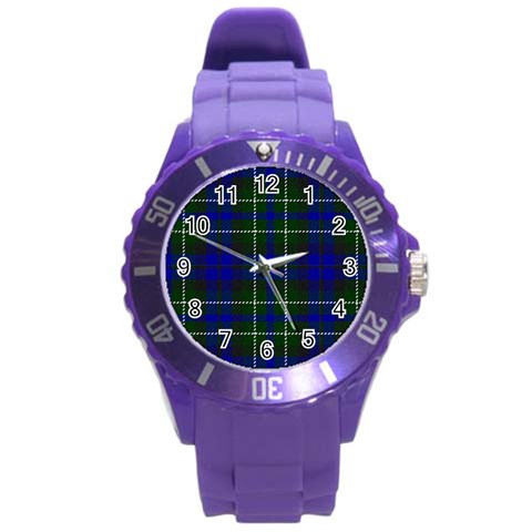 MacNeil of Colonsay Tartan Round Plastic Sport Watch (L) from ArtsNow.com Front