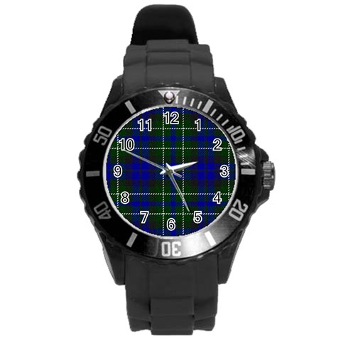 MacNeil of Colonsay Tartan Round Plastic Sport Watch (L) from ArtsNow.com Front