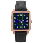 MacNeil of Colonsay Tartan Rose Gold Leather Watch