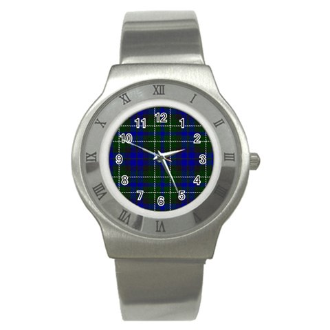 MacNeil of Colonsay Tartan Stainless Steel Watch from ArtsNow.com Front