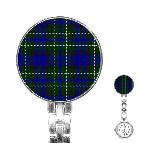 MacNeil of Colonsay Tartan Stainless Steel Nurses Watch from ArtsNow.com Front
