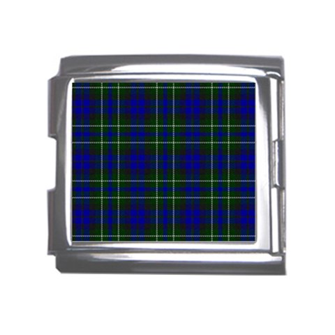 MacNeil of Colonsay Tartan Mega Link Italian Charm (18mm) from ArtsNow.com Front