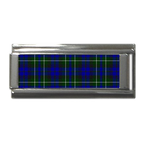 MacNeil of Colonsay Tartan Superlink Italian Charm (9mm) from ArtsNow.com Front
