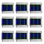 MacNeil of Colonsay Tartan 9mm Italian Charm (9 pack)