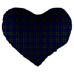 MacNeil of Colonsay Tartan Large 19  Premium Flano Heart Shape Cushion from ArtsNow.com Front