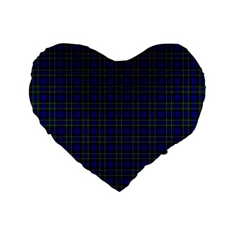 MacNeil of Colonsay Tartan Standard 16  Premium Flano Heart Shape Cushion from ArtsNow.com Front