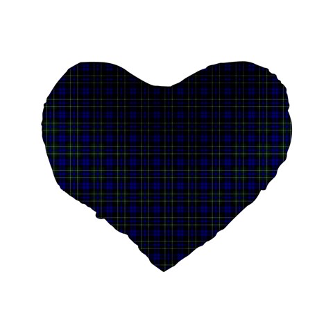 MacNeil of Colonsay Tartan Standard 16  Premium Flano Heart Shape Cushion from ArtsNow.com Back