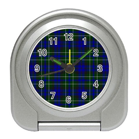 MacNeil of Colonsay Tartan Desk Alarm Clock from ArtsNow.com Front