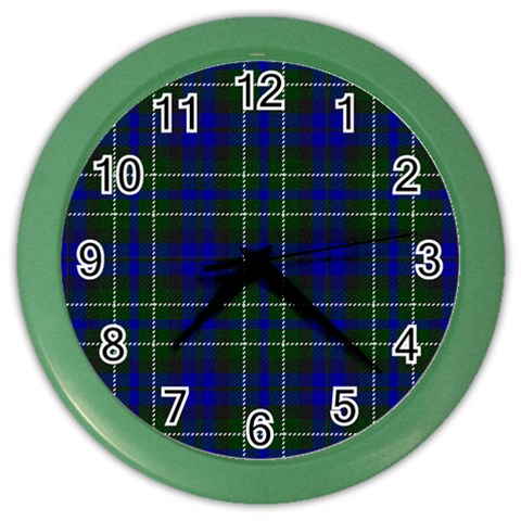 MacNeil of Colonsay Tartan Color Wall Clock from ArtsNow.com Front