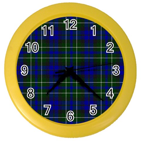 MacNeil of Colonsay Tartan Color Wall Clock from ArtsNow.com Front
