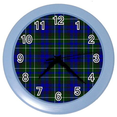 MacNeil of Colonsay Tartan Color Wall Clock from ArtsNow.com Front