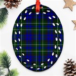 MacNeil of Colonsay Tartan Ornament (Bell) Ornament (Oval Filigree)