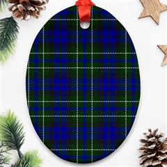 MacNeil of Colonsay Tartan Oval Ornament (Two Sides) from ArtsNow.com Back