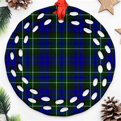 MacNeil of Colonsay Tartan Round Filigree Ornament (Two Sides) from ArtsNow.com Back