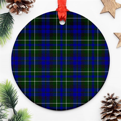 MacNeil of Colonsay Tartan Round Ornament (Two Sides) from ArtsNow.com Front