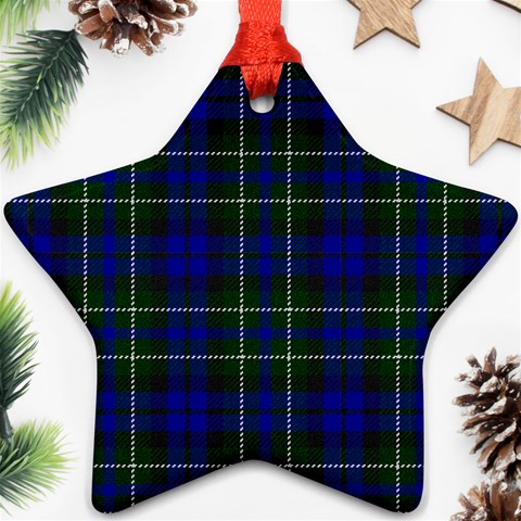 MacNeil of Colonsay Tartan Star Ornament (Two Sides) from ArtsNow.com Front