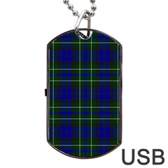 MacNeil of Colonsay Tartan Dog Tag USB Flash (Two Sides) from ArtsNow.com Front