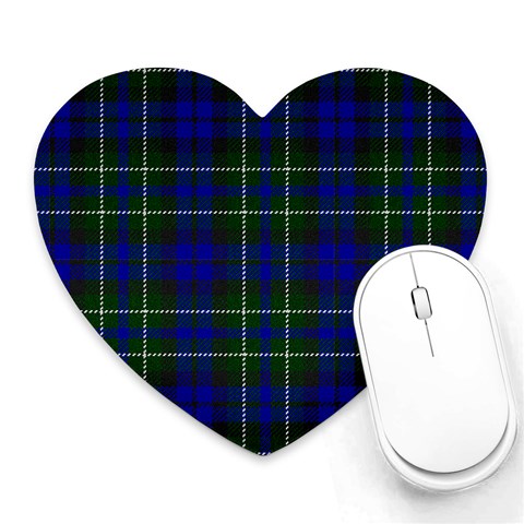 MacNeil of Colonsay Tartan Heart Mousepad from ArtsNow.com Front