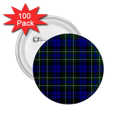 MacNeil of Colonsay Tartan 2.25  Button (100 pack) from ArtsNow.com Front