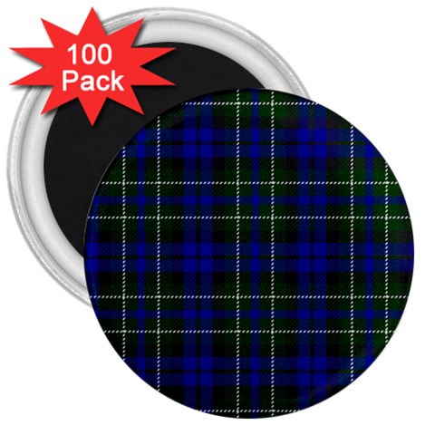 MacNeil of Colonsay Tartan 3  Magnet (100 pack) from ArtsNow.com Front
