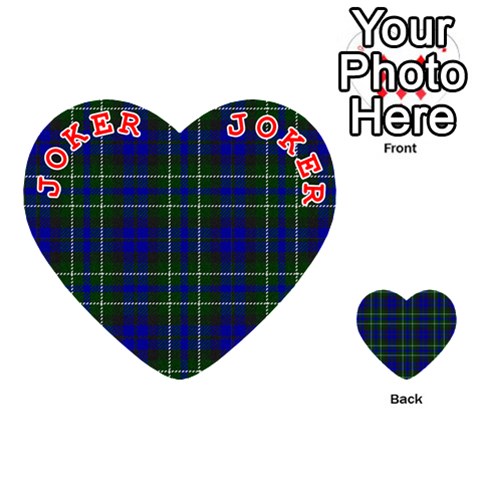 MacNeil of Colonsay Tartan Playing Cards 54 (Heart) from ArtsNow.com Front - Joker2