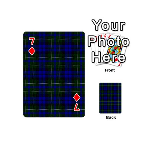 MacNeil of Colonsay Tartan Playing Cards 54 (Mini) from ArtsNow.com Front - Diamond7