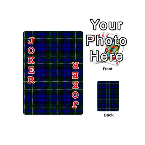 MacNeil of Colonsay Tartan Playing Cards 54 (Mini) from ArtsNow.com Front - Joker2
