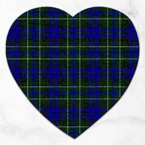 MacNeil of Colonsay Tartan Jigsaw Puzzle (Heart) from ArtsNow.com Front
