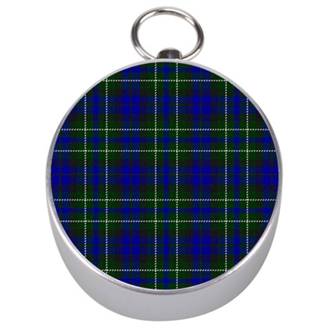 MacNeil of Colonsay Tartan Silver Compass from ArtsNow.com Front