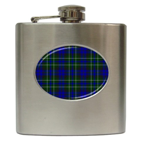 MacNeil of Colonsay Tartan Hip Flask (6 oz) from ArtsNow.com Front