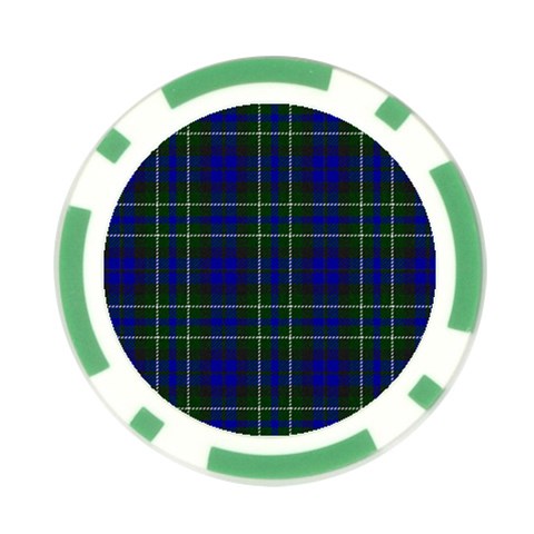 MacNeil of Colonsay Tartan Poker Chip Card Guard from ArtsNow.com Front