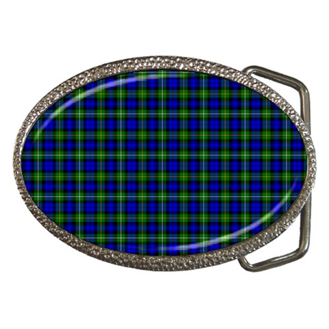 Campbell Tartan Belt Buckle from ArtsNow.com Front