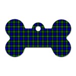 Campbell Tartan Dog Tag Bone (One Side)