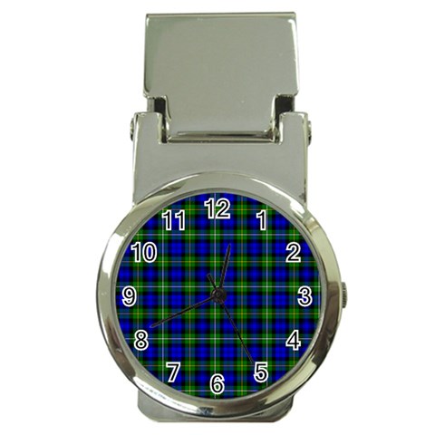 Campbell Tartan Money Clip Watch from ArtsNow.com Front