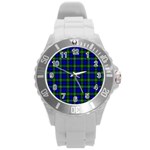 Campbell Tartan Round Plastic Sport Watch (L)