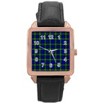 Campbell Tartan Rose Gold Leather Watch