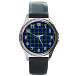 Campbell Tartan Round Metal Watch