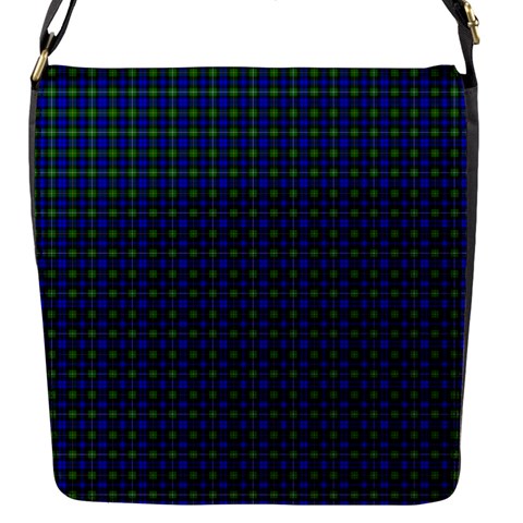 Campbell Tartan Flap Closure Messenger Bag (S) from ArtsNow.com Front
