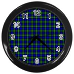 Campbell Tartan Wall Clock (Black)