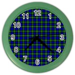 Campbell Tartan Color Wall Clock