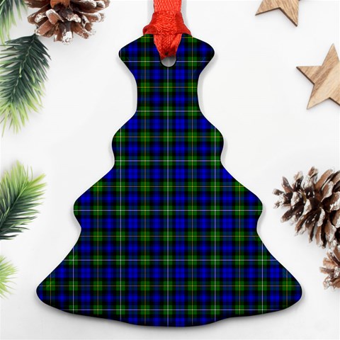Campbell Tartan Christmas Tree Ornament (Two Sides) from ArtsNow.com Back