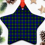 Campbell Tartan Star Ornament (Two Sides)