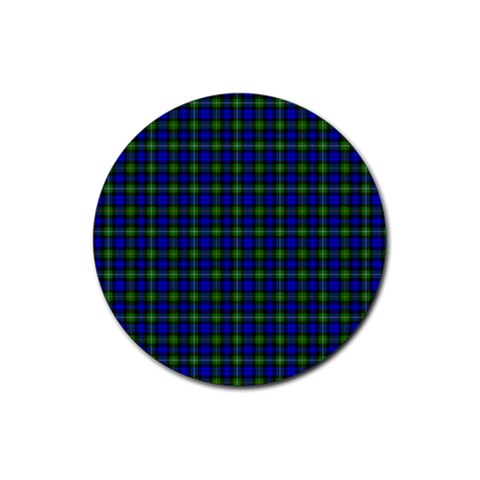 Campbell Tartan Rubber Round Coaster (4 pack) from ArtsNow.com Front