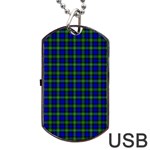 Campbell Tartan Dog Tag USB Flash (Two Sides)