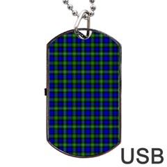 Campbell Tartan Dog Tag USB Flash (Two Sides) from ArtsNow.com Back
