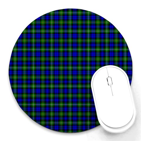 Campbell Tartan Round Mousepad from ArtsNow.com Front
