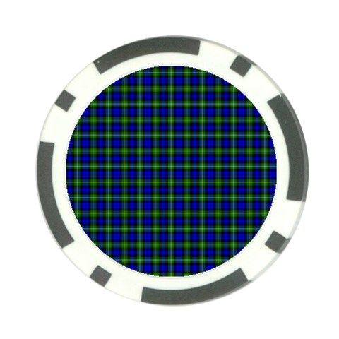 Campbell Tartan Poker Chip Card Guard from ArtsNow.com Front