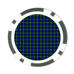 Campbell Tartan Poker Chip Card Guard (10 pack) from ArtsNow.com Front