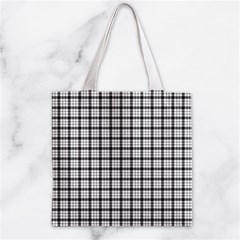 MacFarlane Tartan Zipper Grocery Tote Bag from ArtsNow.com Back