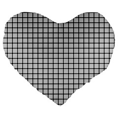 MacFarlane Tartan Large 19  Premium Heart Shape Cushion from ArtsNow.com Front